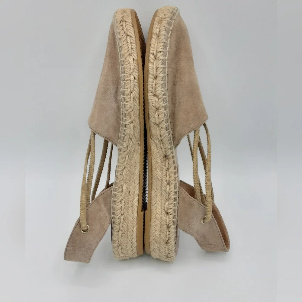 Kanna Espadrille Suede Platform Boho Sandal.